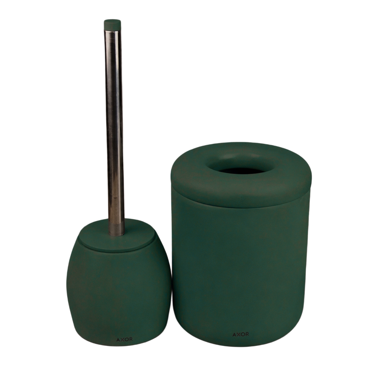 ست فرچه و سطل سرویس بهداشتی AXOR (آکسور) مدل لوکا رنگ سبز تیره(psetdms03)